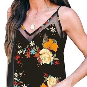 Silk V-Neck Tank Top